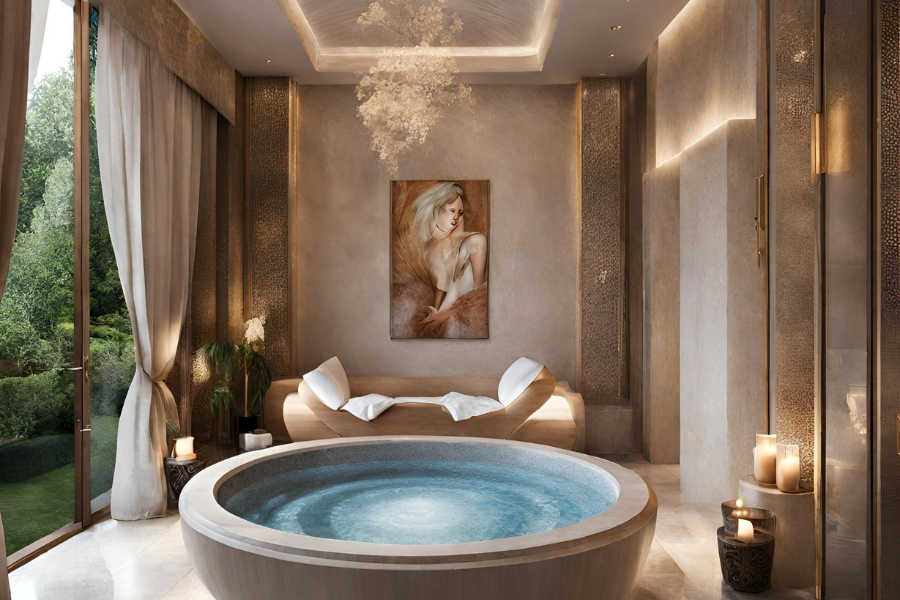 luxury spa in Milan,Italy